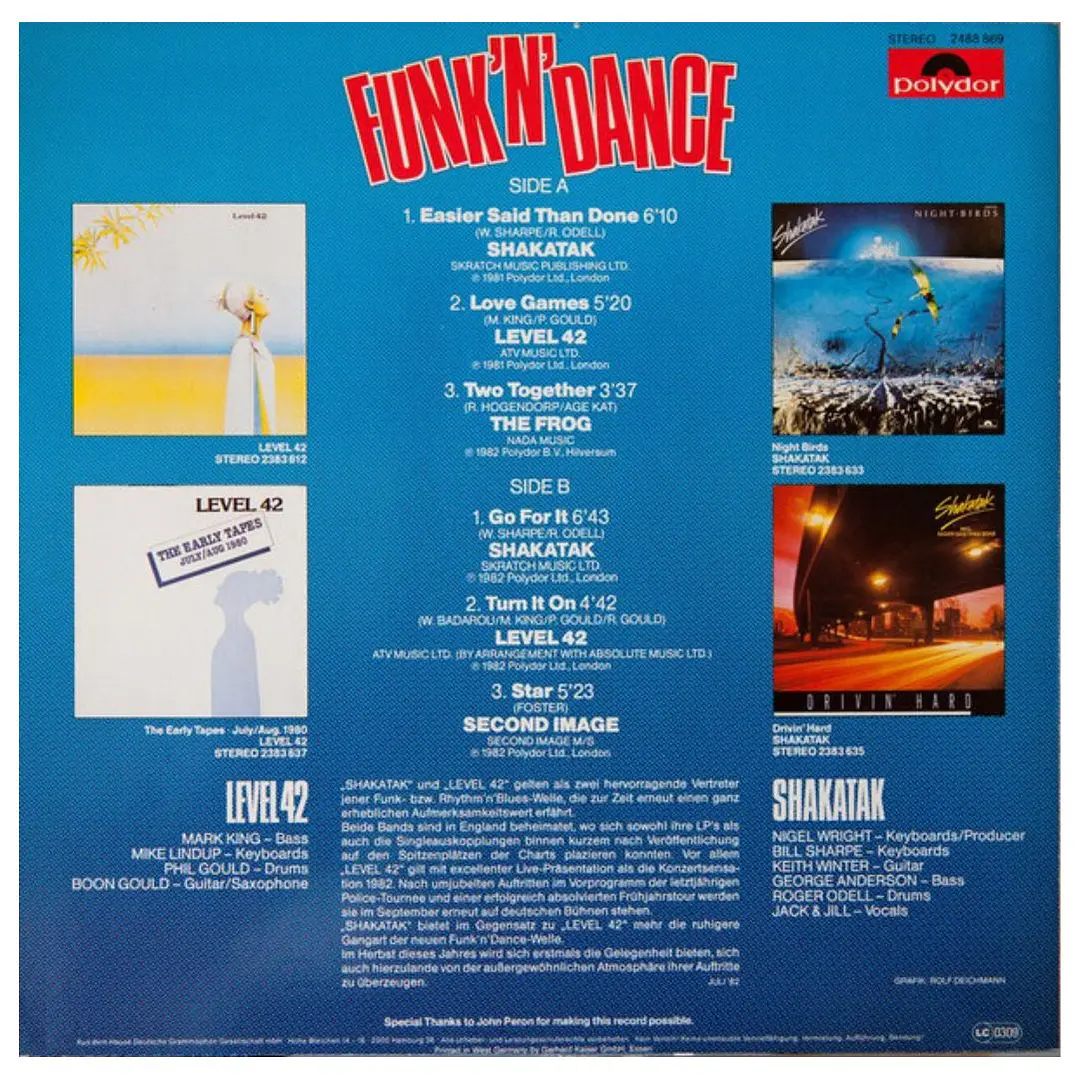 FUNK 'N' DANCE - VARIOUS / VINILO USADO 2