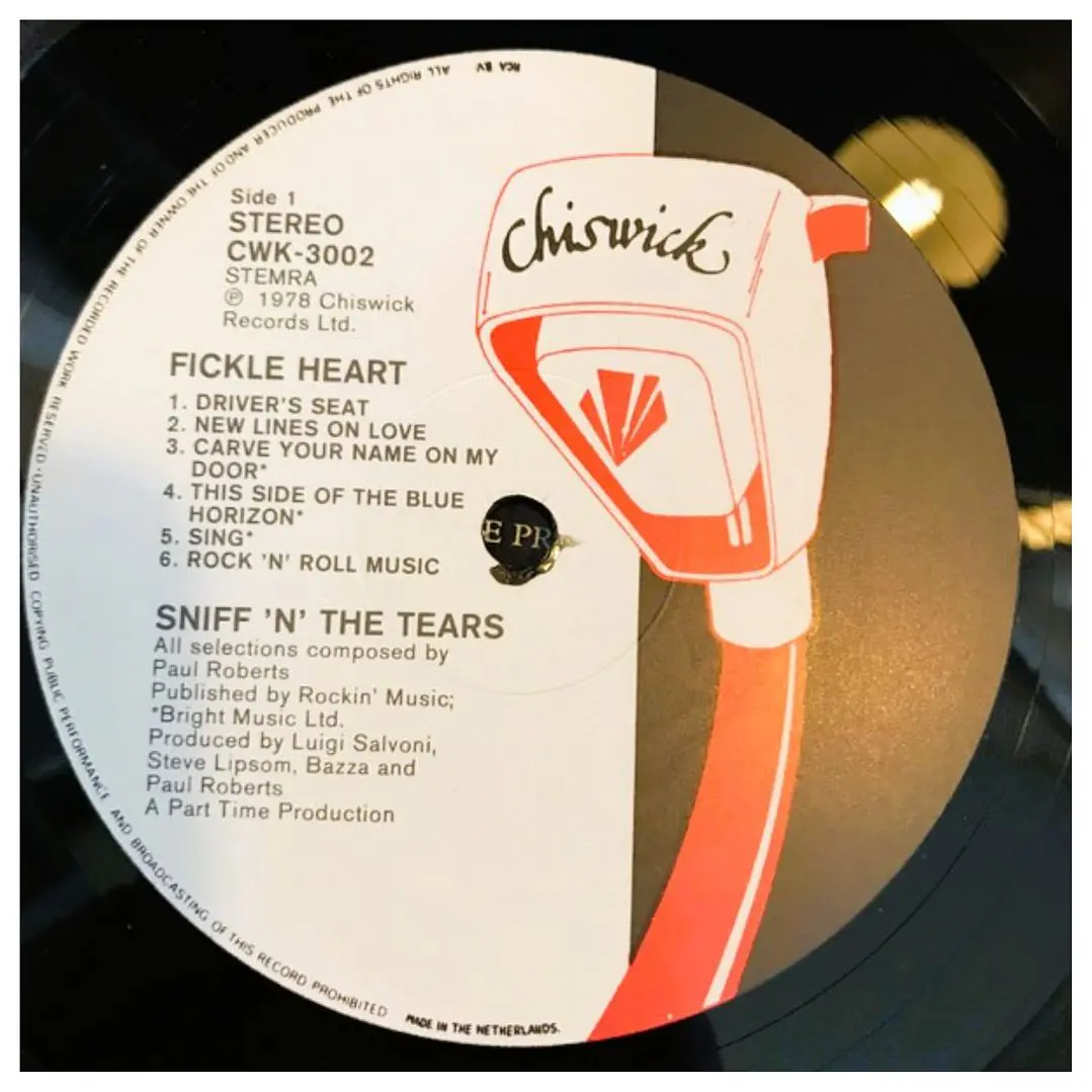 SNIFF 'N' THE TEARS - FICKLE HEART / VINILO USADO 3