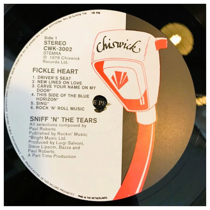 SNIFF 'N' THE TEARS - FICKLE HEART / VINILO USADO 3