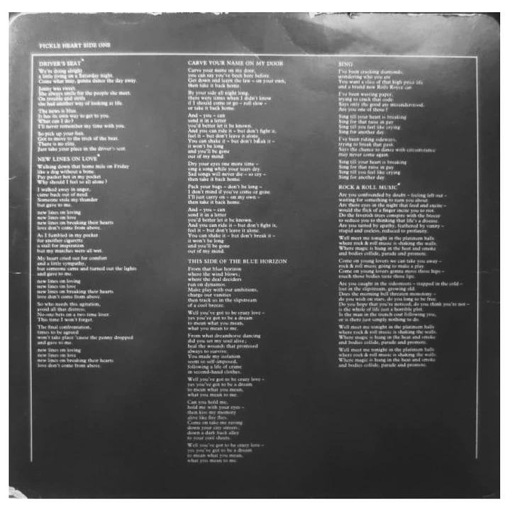 SNIFF 'N' THE TEARS - FICKLE HEART / VINILO USADO 5