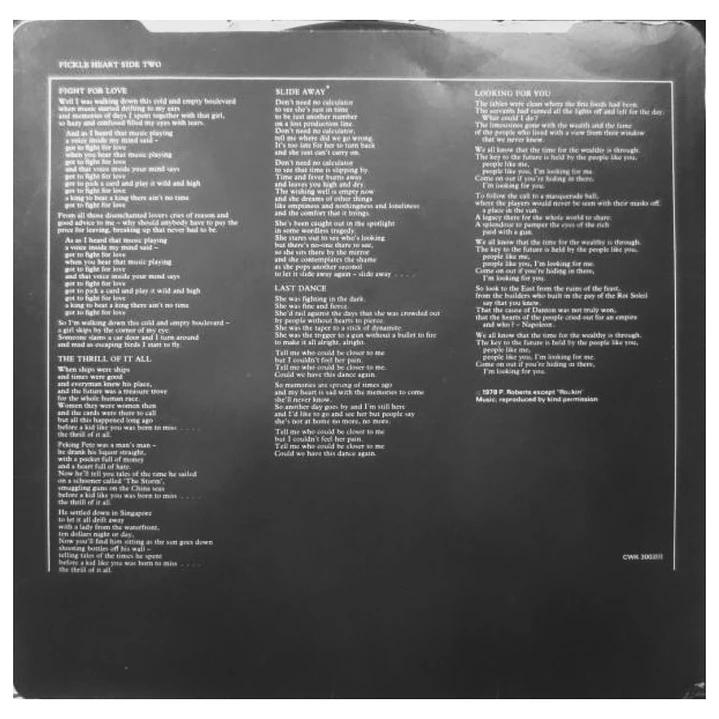 SNIFF 'N' THE TEARS - FICKLE HEART / VINILO USADO 6