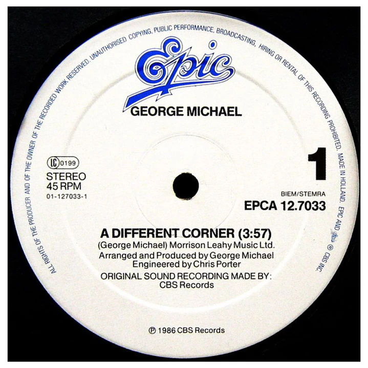 GEORGE MICHAEL - A DIFFERENT CORNER / 12