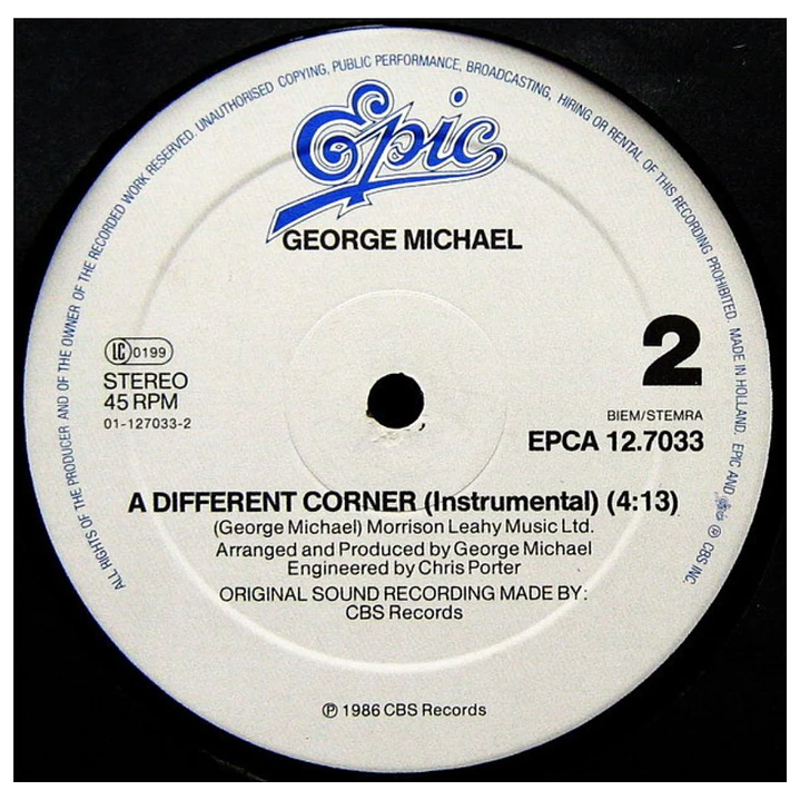 GEORGE MICHAEL - A DIFFERENT CORNER / 12