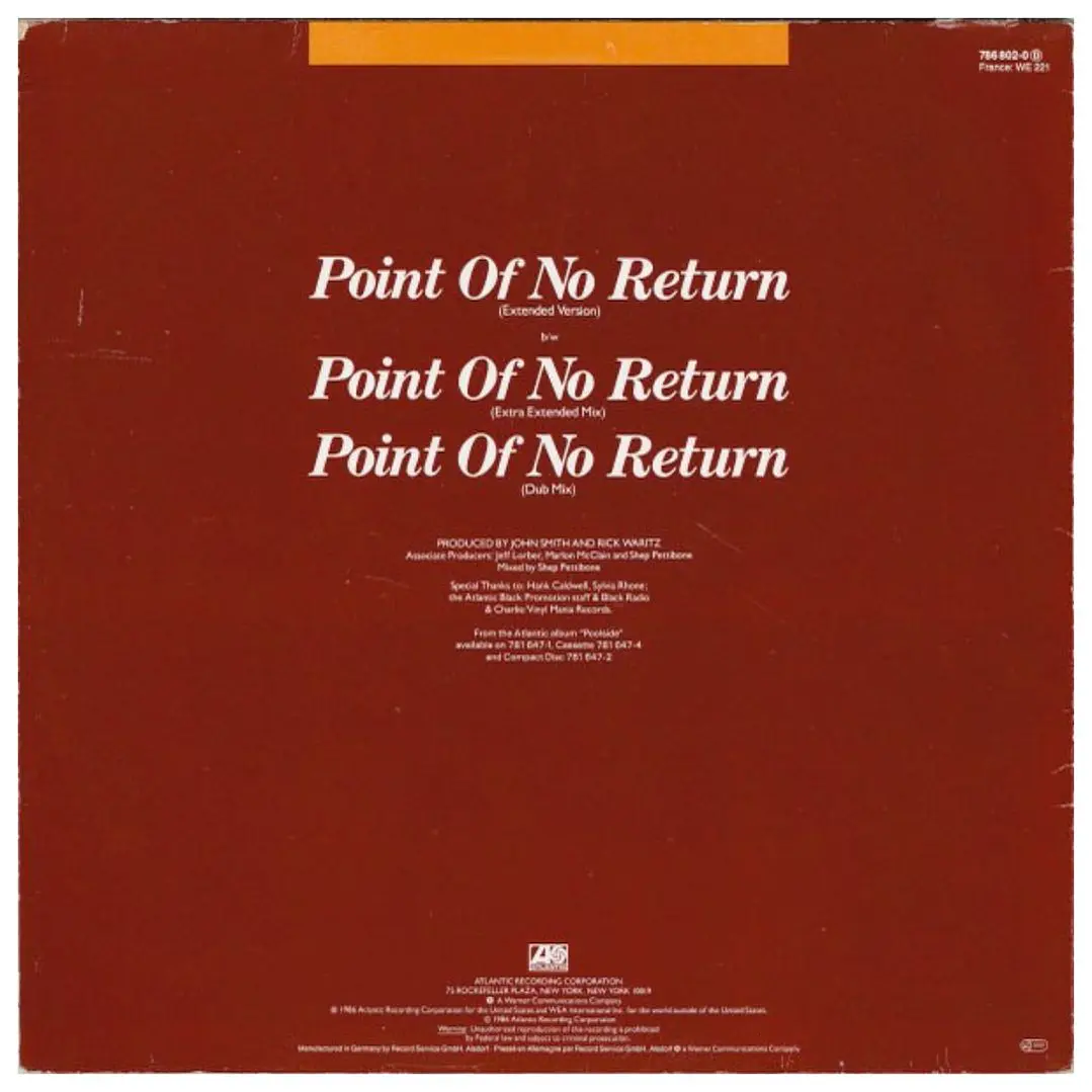 NU SHOOZ - POINT OF NO RETURN / 12