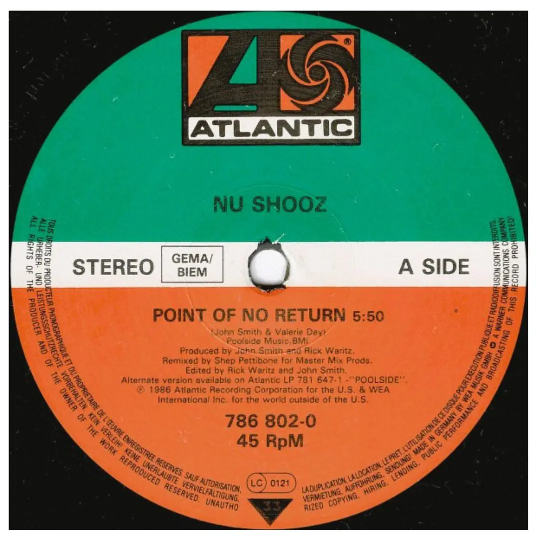 NU SHOOZ - POINT OF NO RETURN / 12