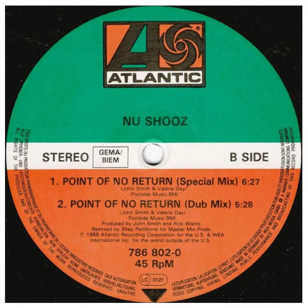 NU SHOOZ - POINT OF NO RETURN / 12