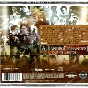 ALEJANDRO FERNANDEZ - 15 AÑOS DE EXITOS / CD USADO