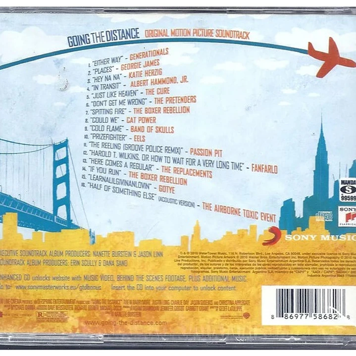 GOING THE DISTANCE - SOUNDTRACK / CD USADO 2