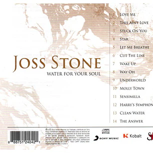 JOSS STONE - WATER FOR YOUR SOUL / CD USADO