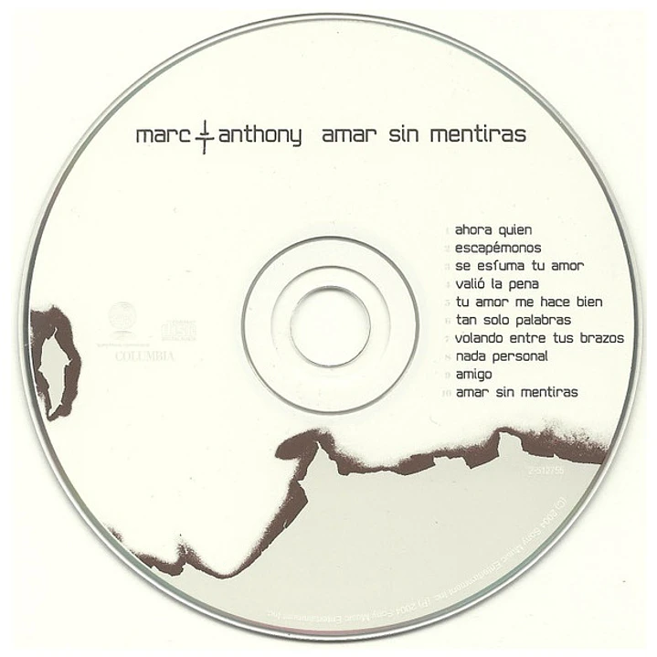 MARC ANTHONY - AMAR SIN MENTIRAS / CD USADO 3