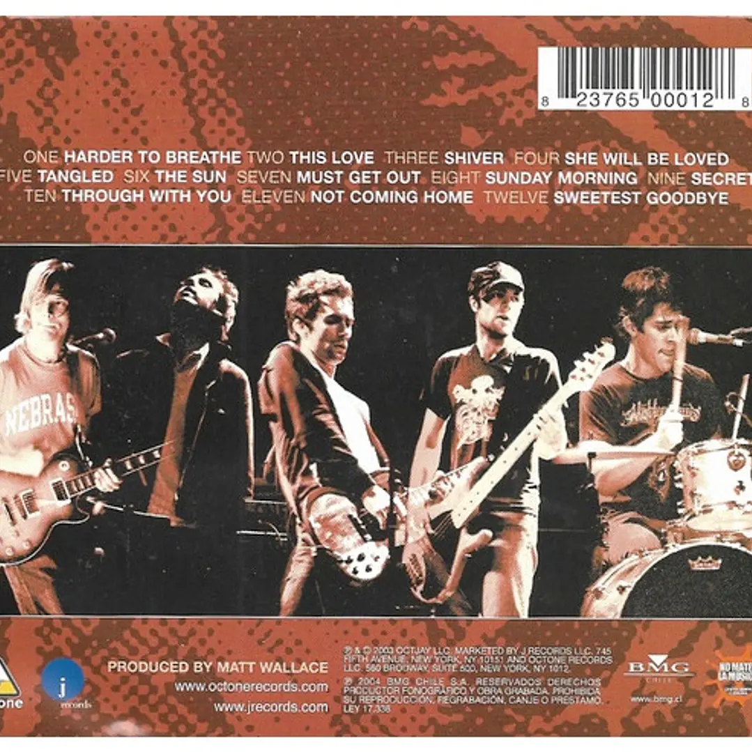 MAROON 5 - SONGS ABOUT JANE / CD USADO 2