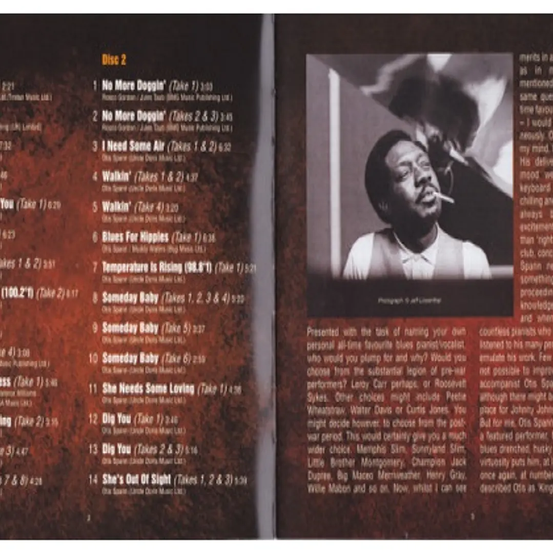 OTIS SPANN - THE COMPLETE BLUE HORIZON SESSIONS / CD USADO 3