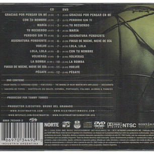 RICKY MARTIN - UNPLUGGED (CD+DVD) / CD USADO