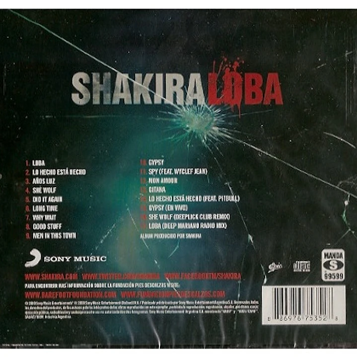 SHAKIRA - LOBA / CD USADO 2