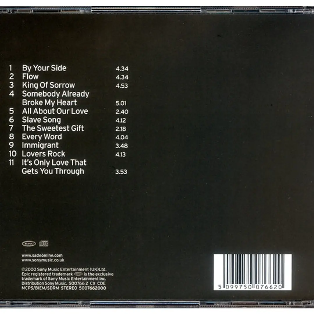 SADE - LOVERS ROCK (UK 2000) / CD USADO 4