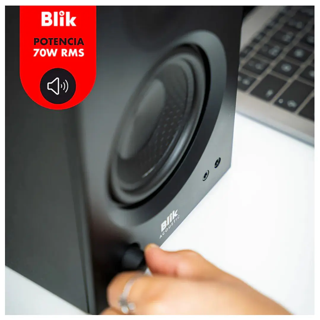 PARLANTES HI-FI BLUETOOTH BLIK BOOKSHELF ONE 70W (PAR) 3