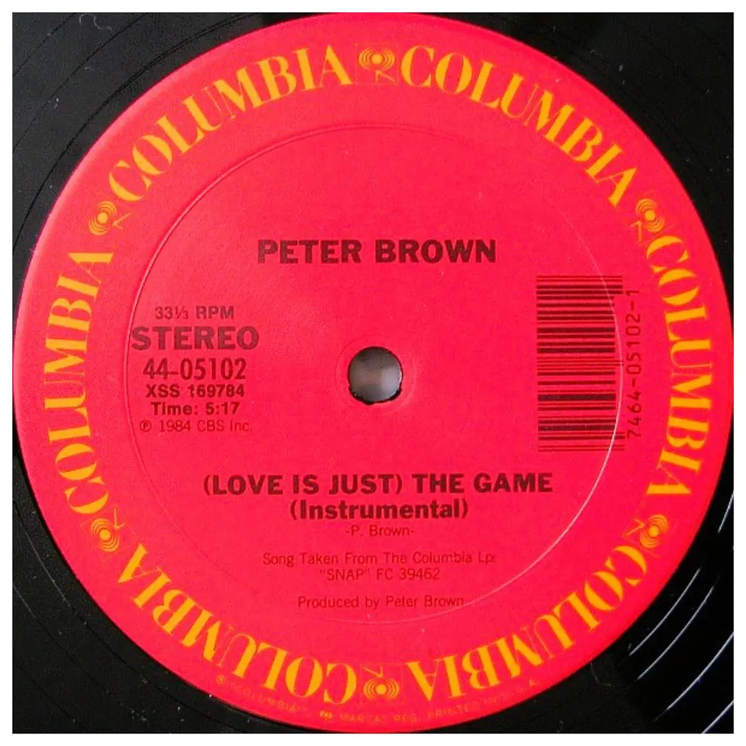 PETER BROWN - (LOVE IS JUST) THE GAME / 12