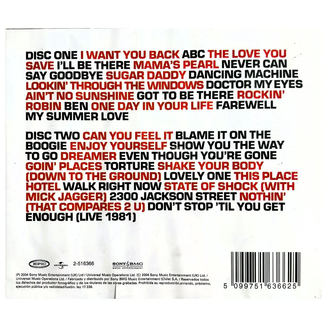 THE JACKSONS - THE VERY BEST OF (2CD) / CD 2