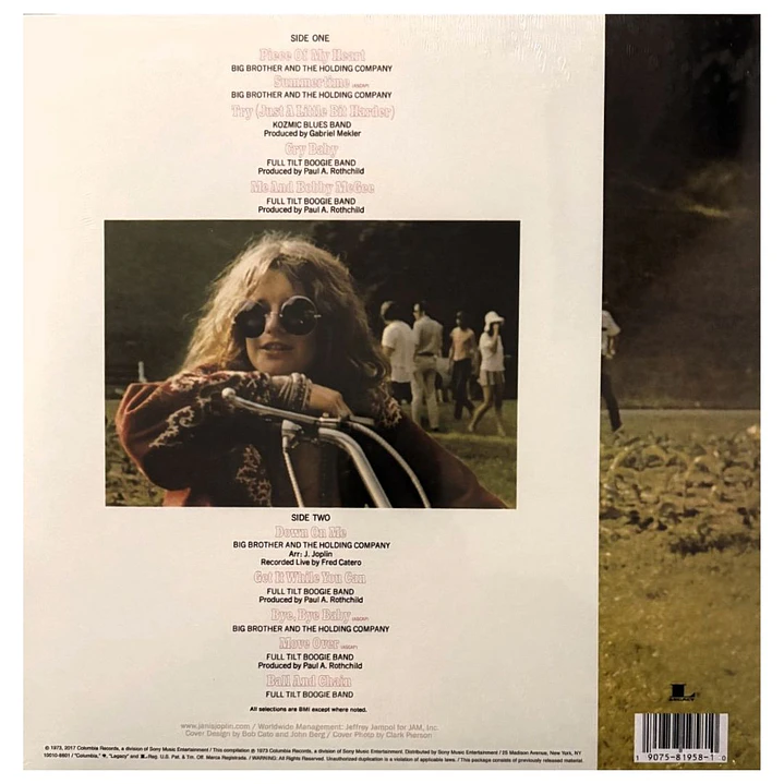 JANIS JOPLIN - JANIS JOPLIN'S GREATEST HITS / VINILO 2