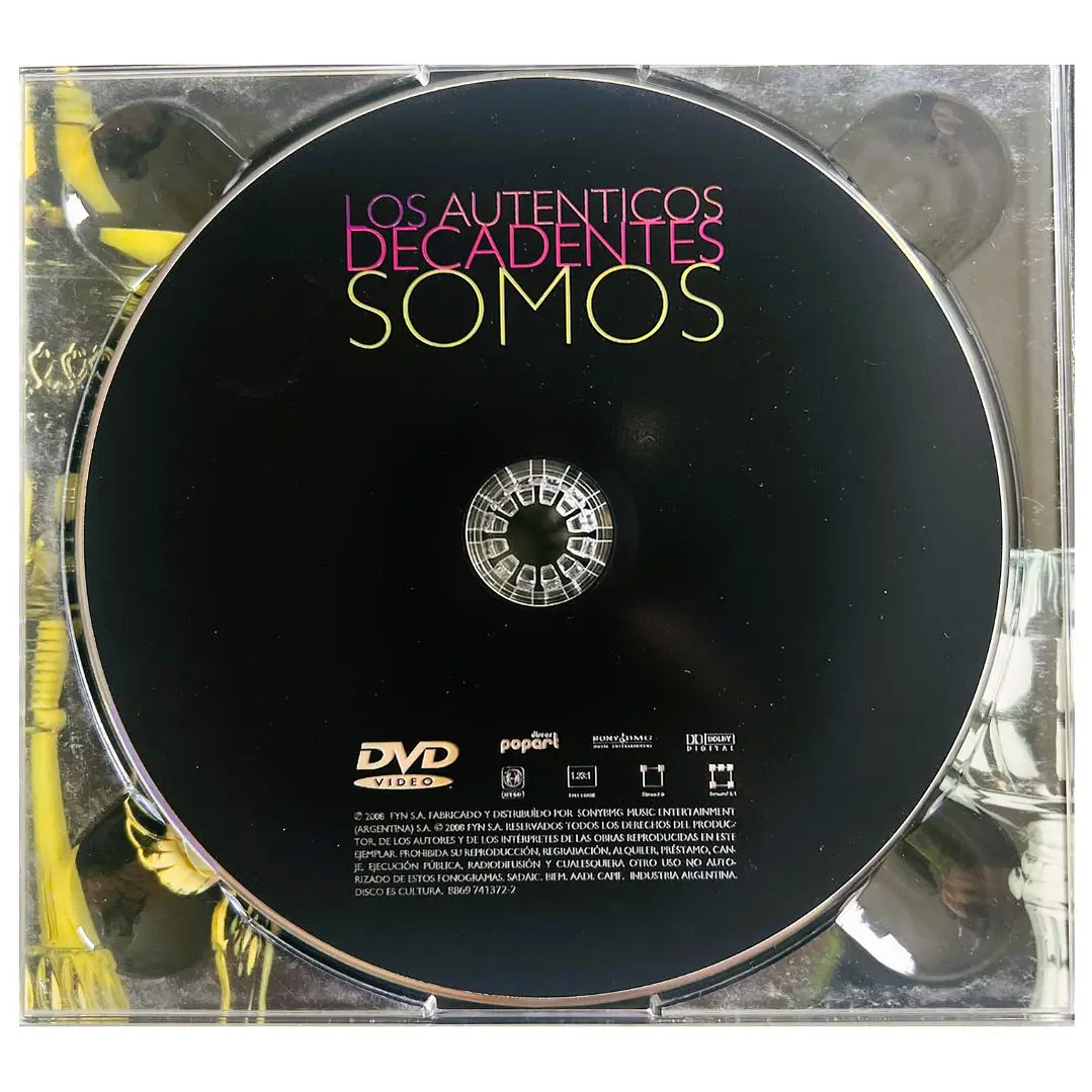 LOS AUTENTICOS DECADENTES - SOMOS EN VIVO (CD+DVD) (DIGIPACK) / CD USADO 4