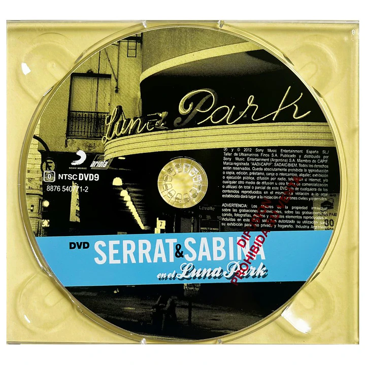 SERRAT Y SABINA - EN EL LUNA PARK (CD+DVD) (DIGIPACK) / CD USADO 4