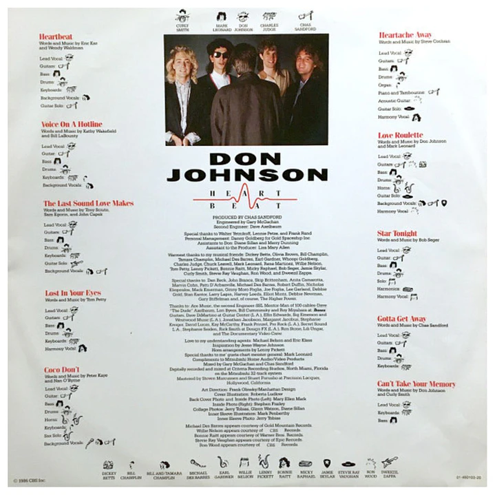 DON JOHNSON - HEARTBEAT / VINILO USADO 5