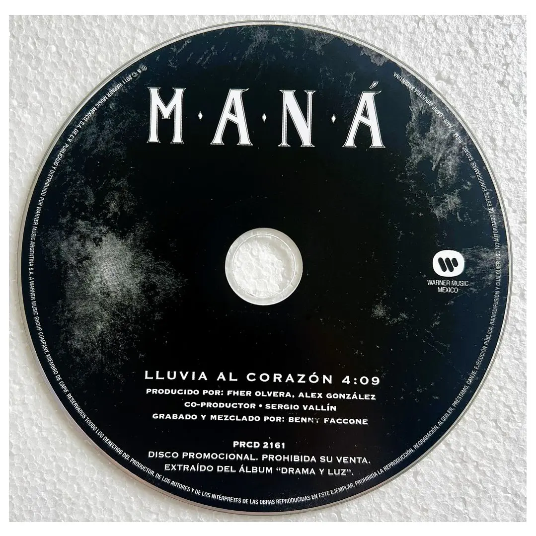 MANA - LLUVIA AL CORAZON (CARDBOARD SLEVE) / CD SINGLE USADO 3