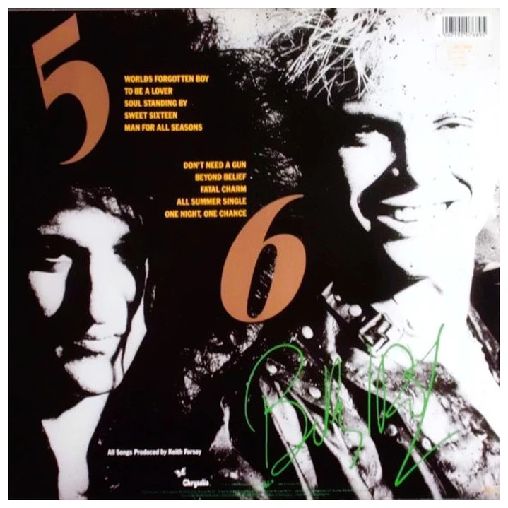 BILLY IDOL - WHIPLASH SMILE / VINILO USADO  2