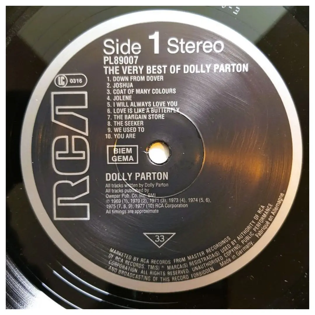 DOLLY PARTON - THE VERY BEST OF / VINILO USADO 3