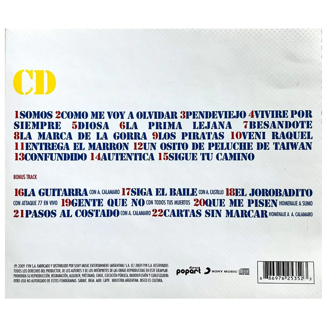 LOS AUTENTICOS DECADENTES - LO MEJOR DE LO PEOR / CD USADO 2