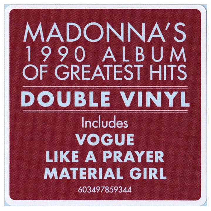 MADONNA - THE IMMACULATE COLLECTION (2LP) / VINILO 5