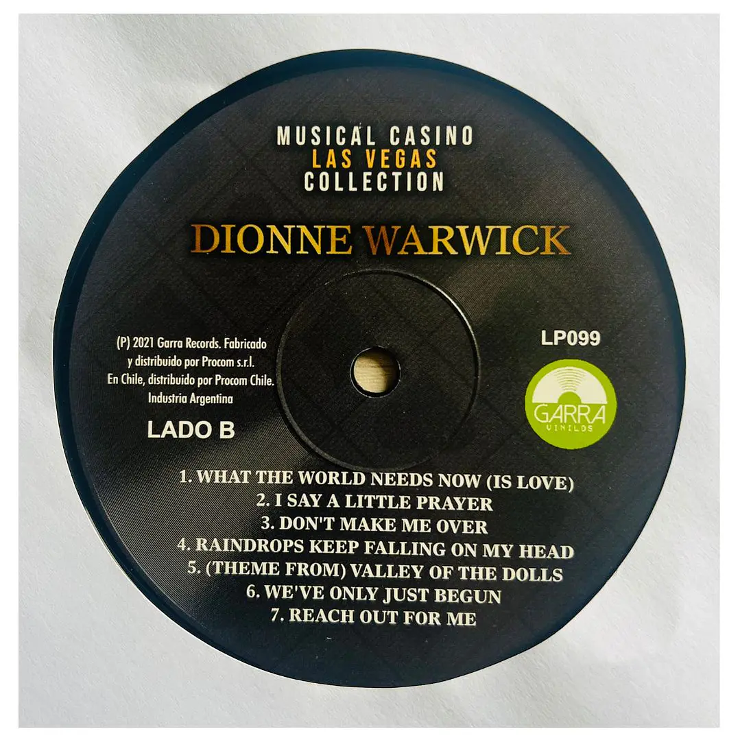 DIONNE WARWICK - CASINO LAS VEGAS COLLECTION / VINILO USADO 4
