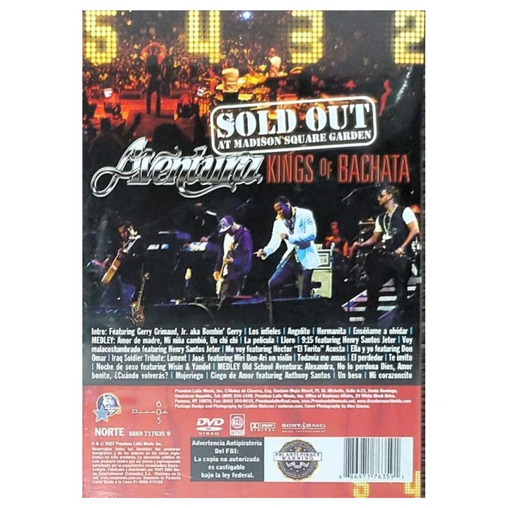 AVENTURA - SOLD OUT AT MADISON SQUARE GARDEN / DVD 2