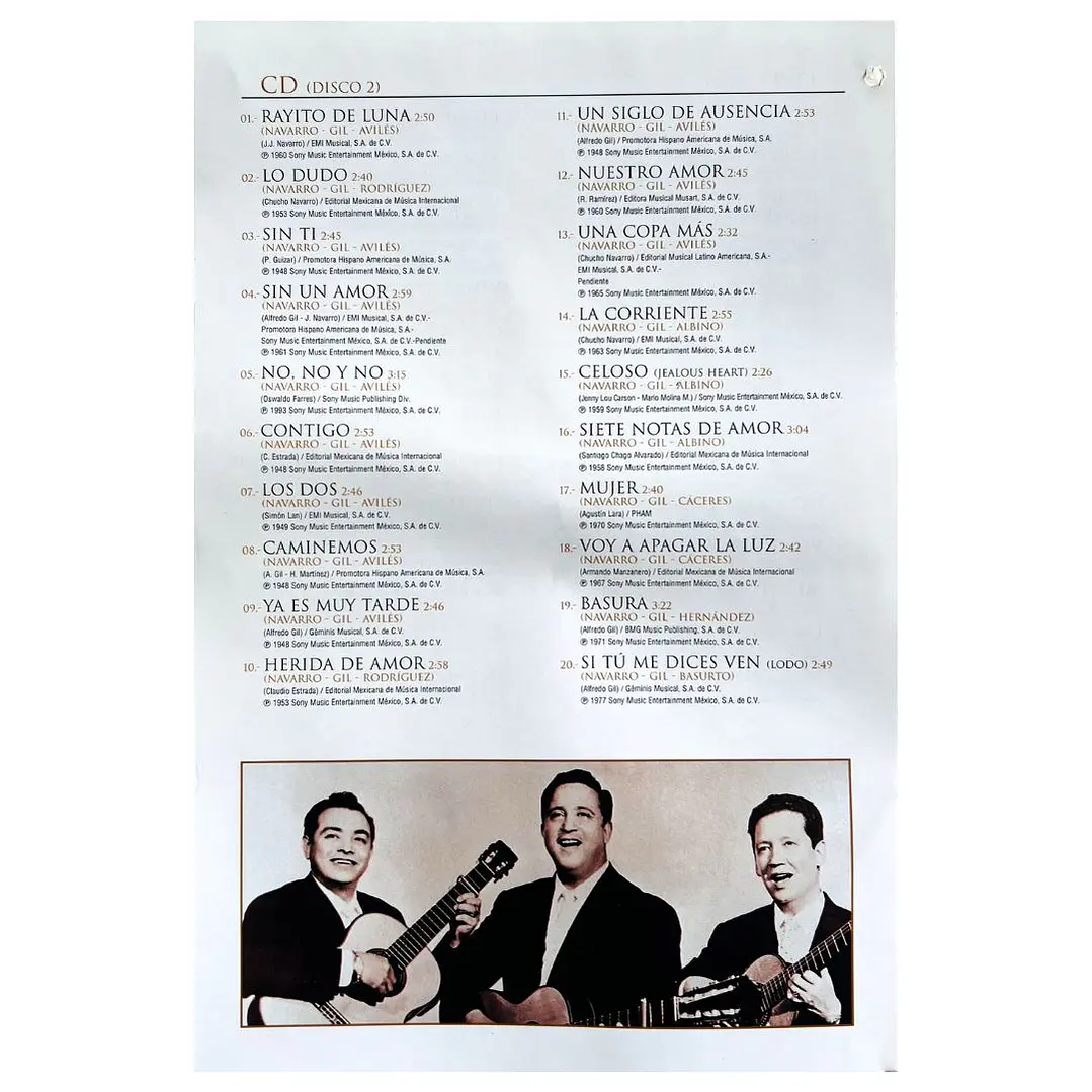 TRIO LOS PANCHOS - LAS NUMERO 1 (DVD+CD) / DVD USADO 3