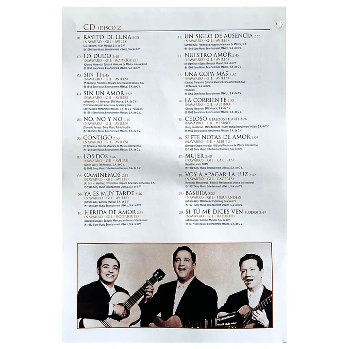 TRIO LOS PANCHOS - LAS NUMERO 1 (DVD+CD) / DVD USADO 3