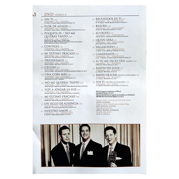 TRIO LOS PANCHOS - LAS NUMERO 1 (DVD+CD) / DVD USADO 4
