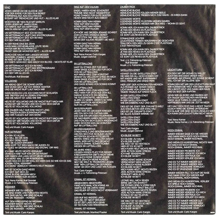 NENA - NENA (ALBUM) / VINILO USADO 5