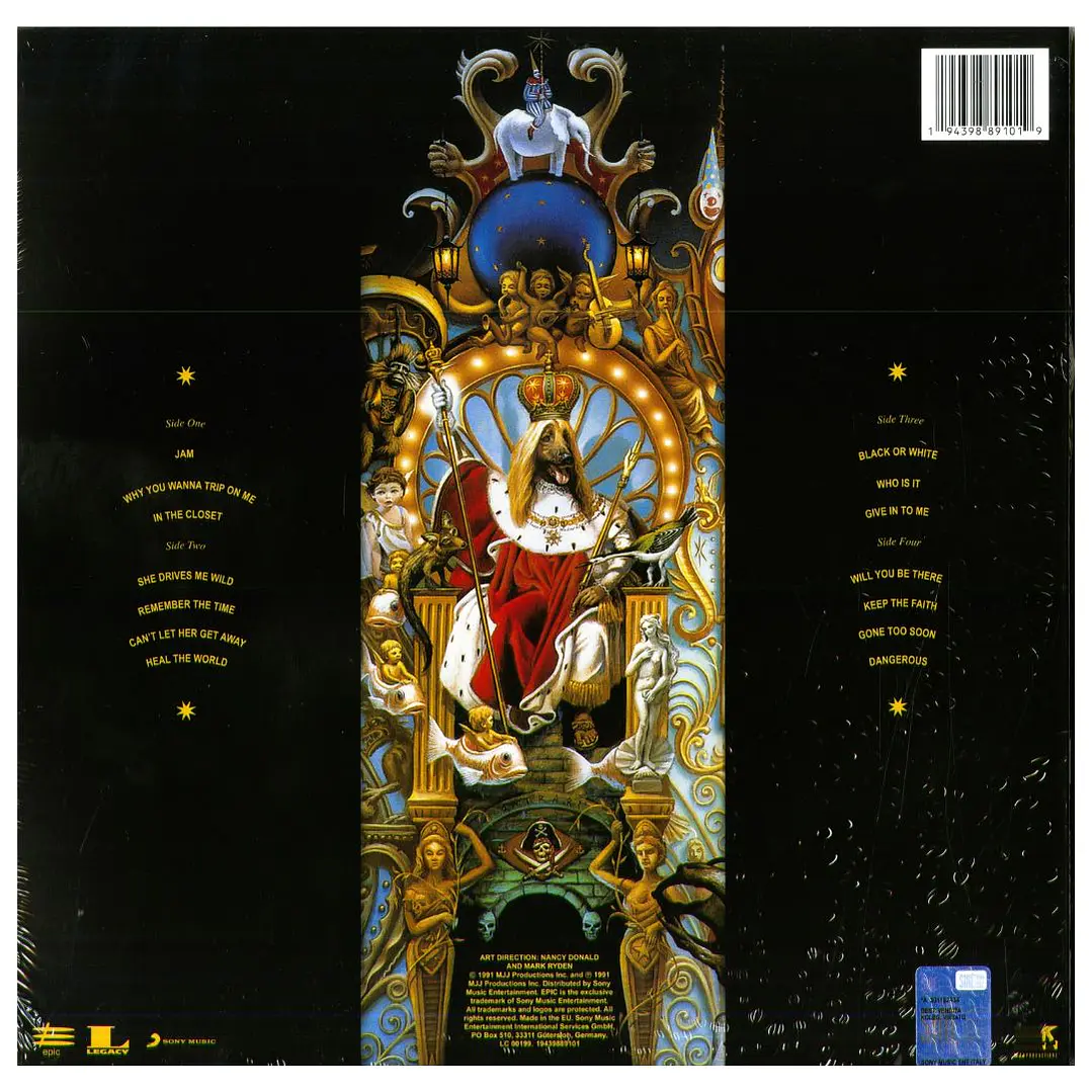 MICHAEL JACKSON - DANGEROUS (RED & BLACK) (2LP) / VINILO 3