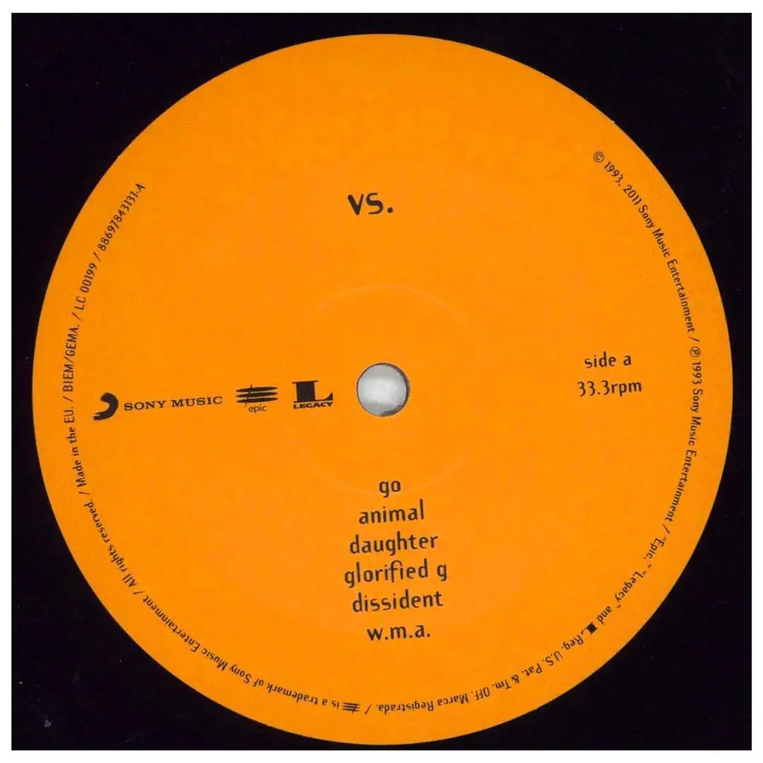 PEARL JAM - VS. (GATEFOLD) / VINILO 8