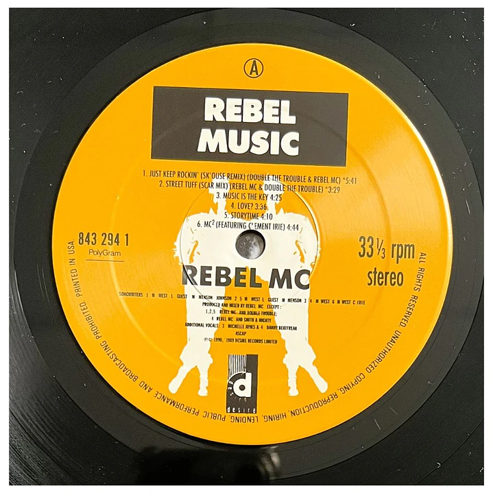 REBEL MC - REBEL MUSIC  / VINILO USADO 5
