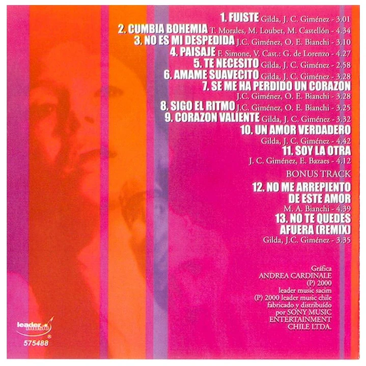 GILDA - LOS GRANDES EXITOS / CD  5