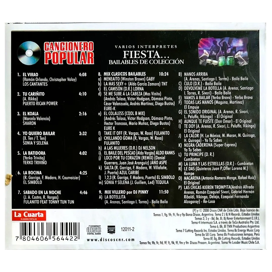 FIESTA: BAILABLES DE COLECCION - VARIOS / CD 2