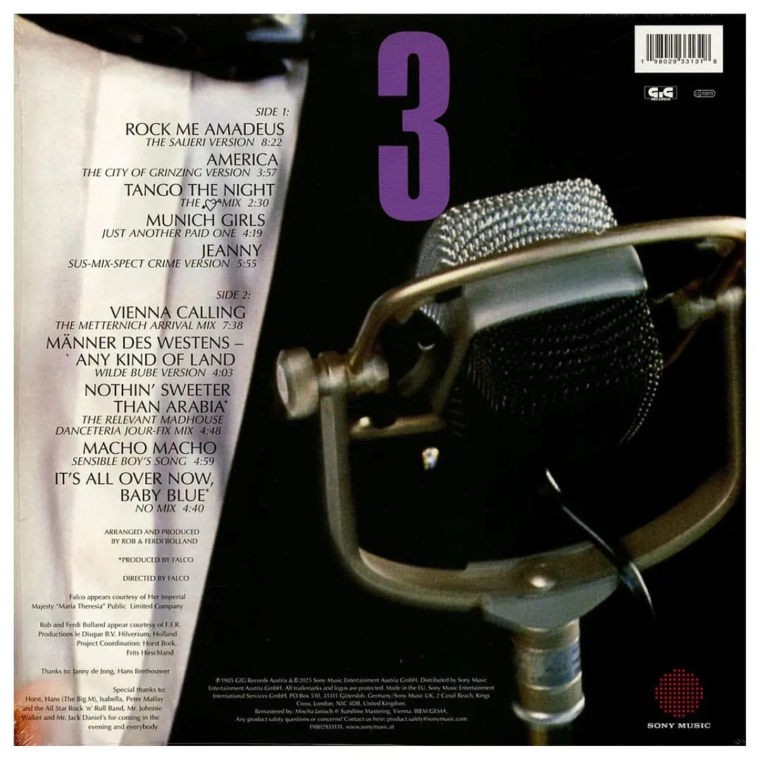 FALCO - FALCO 3 (INTERNATIONAL VERSION) / VINILO 2