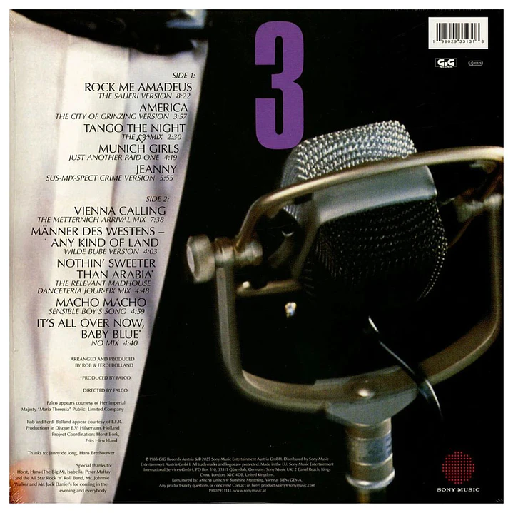 FALCO - FALCO 3 (INTERNATIONAL VERSION) / VINILO 2