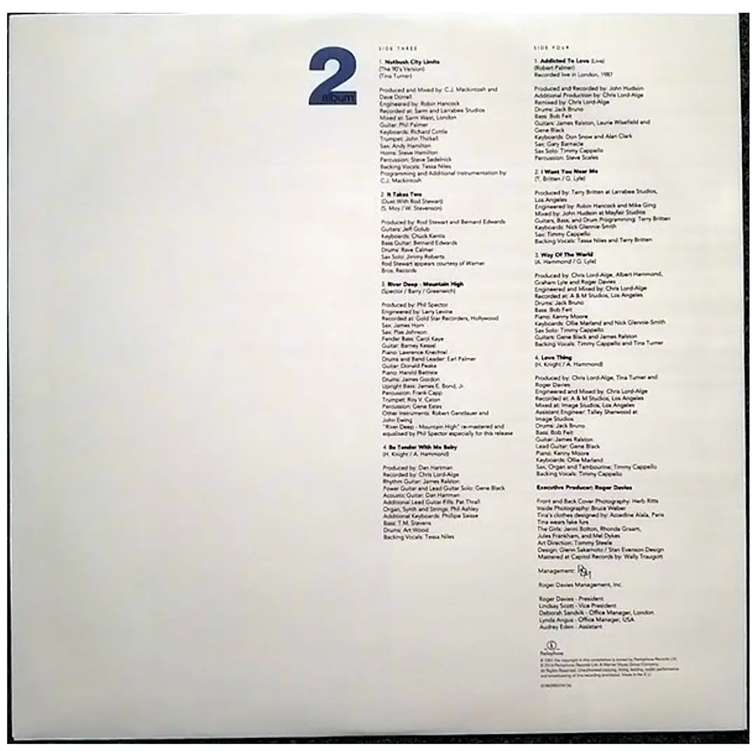 TINA TURNER - SIMPLY THE BEST (BLUE VINYL)(2LP) / VINILO 9