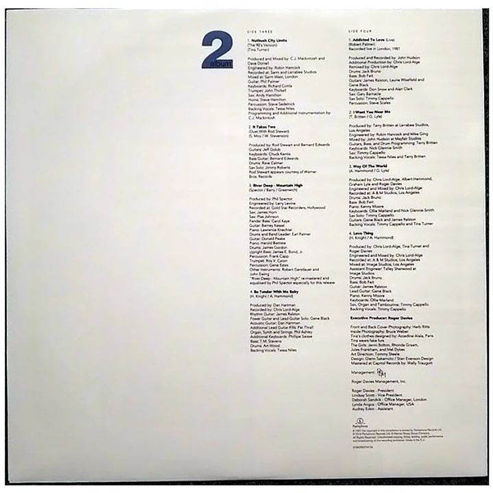 TINA TURNER - SIMPLY THE BEST (BLUE VINYL)(2LP) / VINILO 9