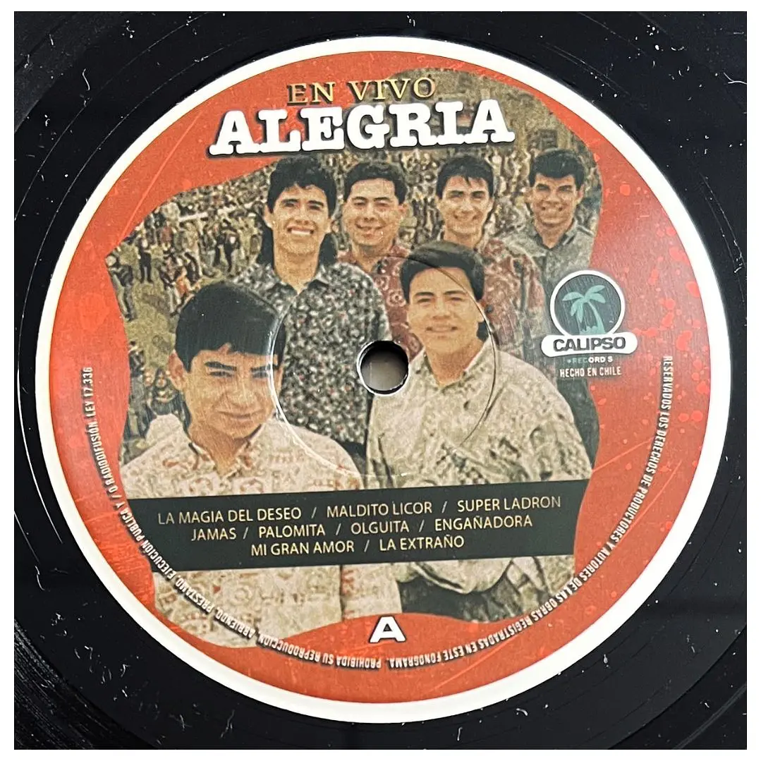 ALEGRIA - EN VIVO (PAN DE AZUCAR 1996) / VINILO 3