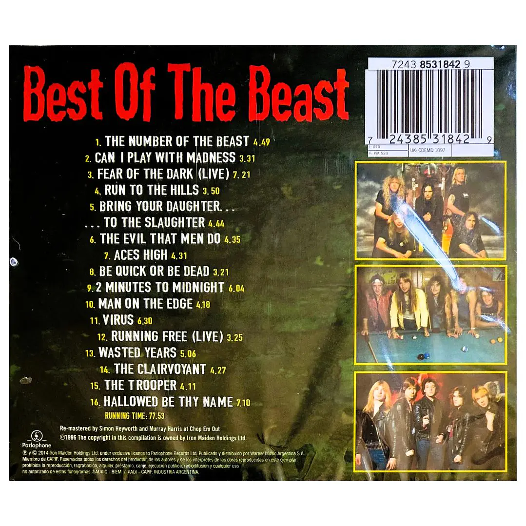 IRON MAIDEN - BEST OF THE BEAST / CD 2