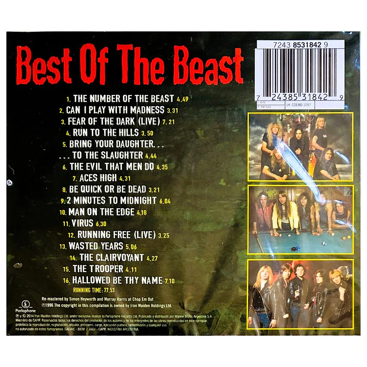 IRON MAIDEN - BEST OF THE BEAST / CD 2