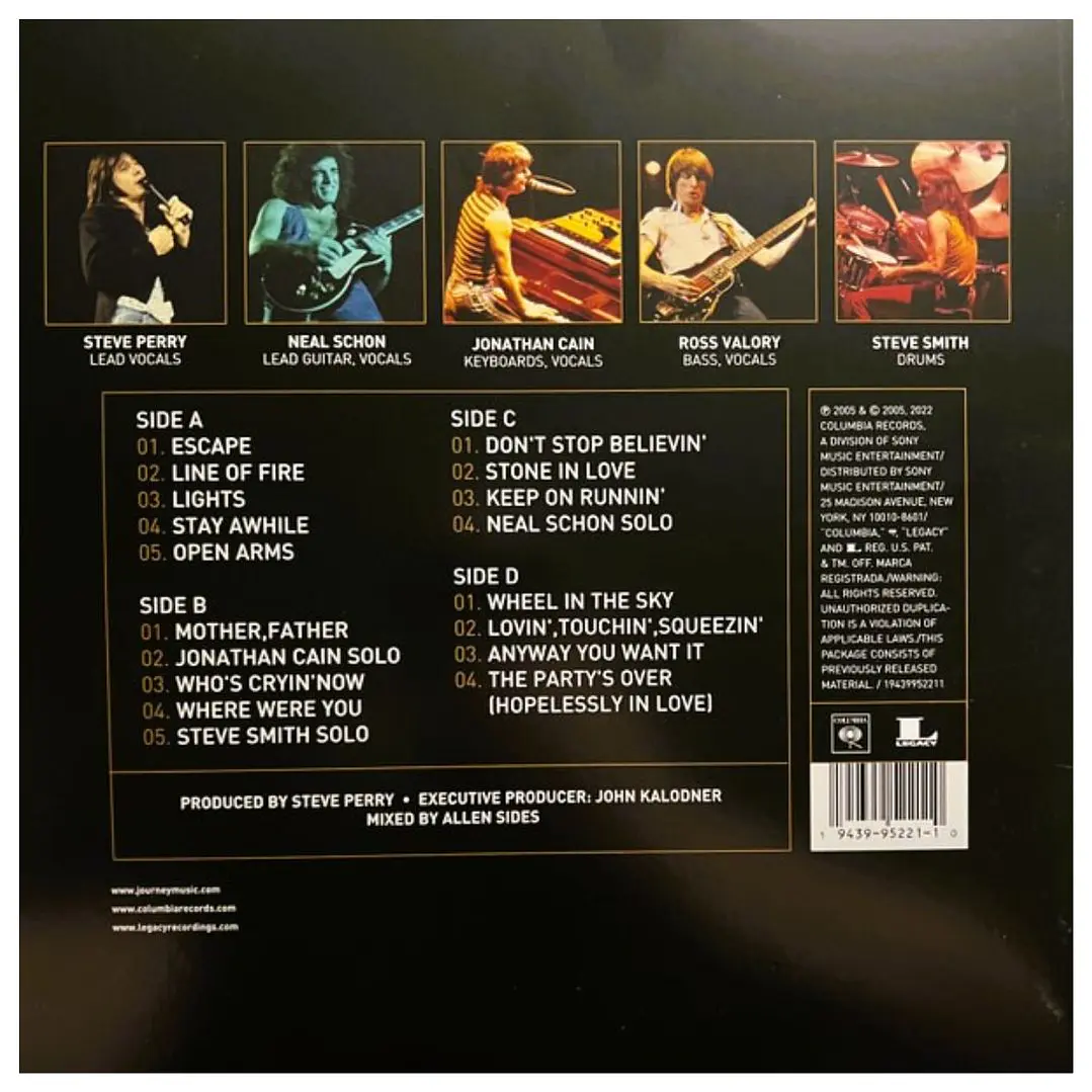 JOURNEY - LIVE IN HOUSTON 1981 ESCAPE TOUR (2LP) / VINILO 2